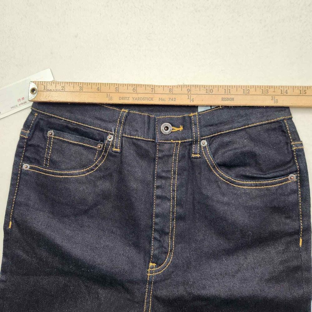 Men's Straight Leg Stretch Jeans 29x31 Dark Indigo Wash Slim Fit NWT Wood Wood - Picture 4 of 14